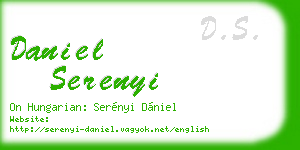 daniel serenyi business card